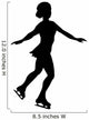 Ice Skating Silhouette Wall Decal
