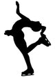Ice Skating Silhouette Wall Decal