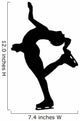 Ice Skating Silhouette Wall Decal