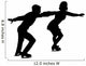 Ice Skating Couple Silhouette Wall Decal