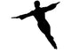 Male Ice Skater Wall Decal