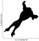 Ice Skating Silhouette Wall Decal