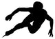 Ice Skating Silhouette Wall Decal