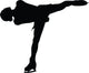 Ice Skating Silhouette Wall Decal