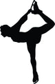 Ice Skating Silhouette Wall Decal
