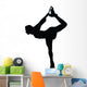 Ice Skating Silhouette Wall Decal