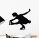 Ice Skating Silhouette Wall Decal