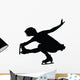 Ice Skating Silhouette Wall Decal