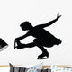 Ice Skating Silhouette Wall Decal