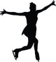 Ice Skating Silhouette Wall Decal