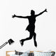 Ice Skating Silhouette Wall Decal