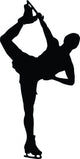 Ice Skating Silhouette Wall Decal