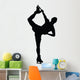 Ice Skating Silhouette Wall Decal