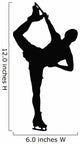 Ice Skating Silhouette Wall Decal