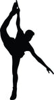 Ice Skating Silhouette Wall Decal