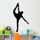 Ice Skating Silhouette Wall Decal