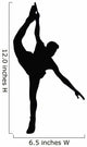 Ice Skating Silhouette Wall Decal