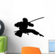 Action Ninja Silhouette Wall Decal
