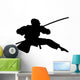 Action Ninja Silhouette Wall Decal