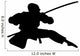 Action Ninja Silhouette Wall Decal