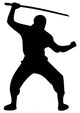 Ninja Silhouette Wall Decal