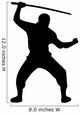 Ninja Silhouette Wall Decal