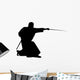 Stabbing Samurai Silhouette Wall Decal