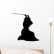 Samurai Ninja Silhouette Wall Decal
