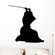 Samurai Ninja Silhouette Wall Decal