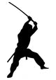 Martial Arts Silhouette Wall Decal
