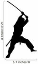 Martial Arts Silhouette Wall Decal
