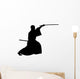 Samurai Silhouette Wall Decal