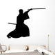 Samurai Silhouette Wall Decal