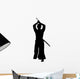 Martial Artist Silhouette Wall Decal