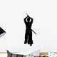 Martial Artist Silhouette Wall Decal