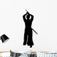 Martial Artist Silhouette Wall Decal