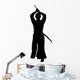 Martial Artist Silhouette Wall Decal