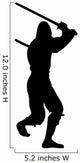 Ninja Silhouette Wall Decal