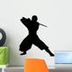 Martial Artist with Katana Wall Decal