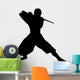 Martial Artist with Katana Wall Decal