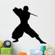 Martial Artist with Katana Wall Decal