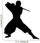 Martial Artist with Katana Wall Decal
