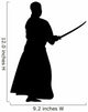 Samurai with Katana Silhouette Wall Decal