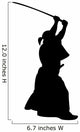 Samurai Silhouette Wall Decal