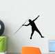 Javelin Thrower Silhouette Wall Decal