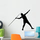 Javelin Thrower Silhouette Wall Decal
