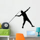 Javelin Thrower Silhouette Wall Decal