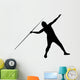 Javelin Thrower Silhouette Wall Decal