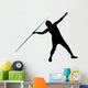 Javelin Thrower Silhouette Wall Decal
