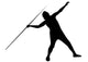 Javelin Thrower Silhouette Wall Decal